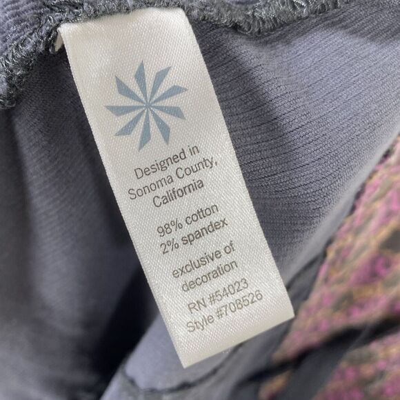 Athleta Gray Whenever Corduroy Skirt A Line Athleisure Snap‎ Drawstring Size 4 - Picture 6 of 7